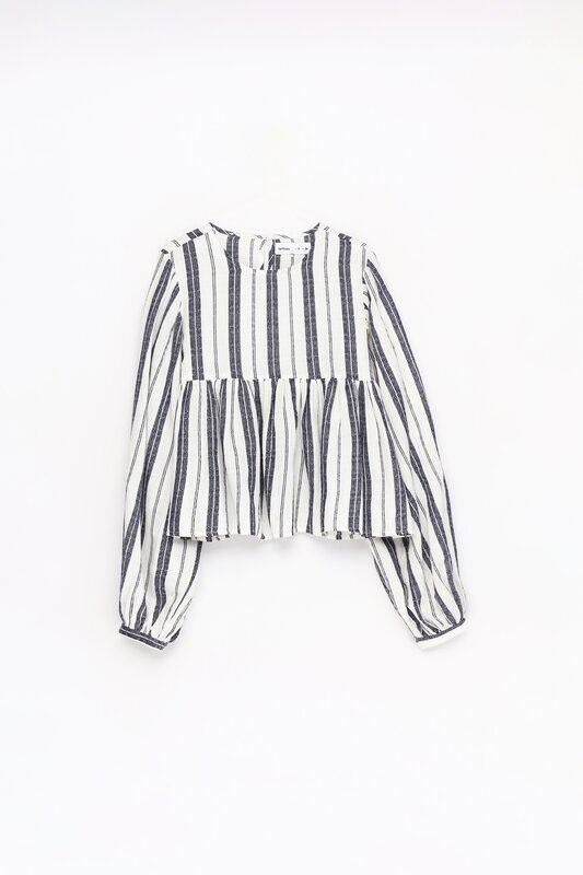 Rustic striped blouse