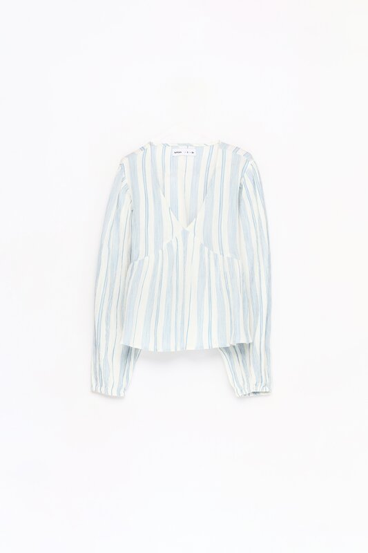 Rustic striped blouse
