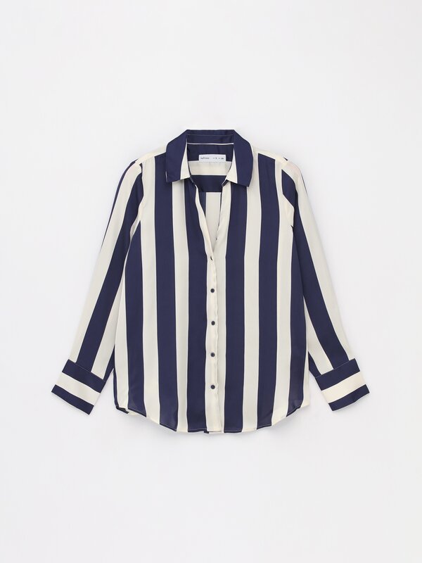 Long sleeve satin shirt
