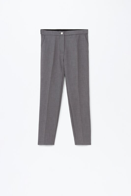 Trousers with an elasticated back