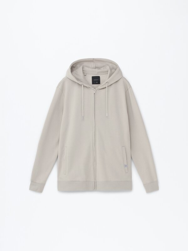 Basic hooded jacket