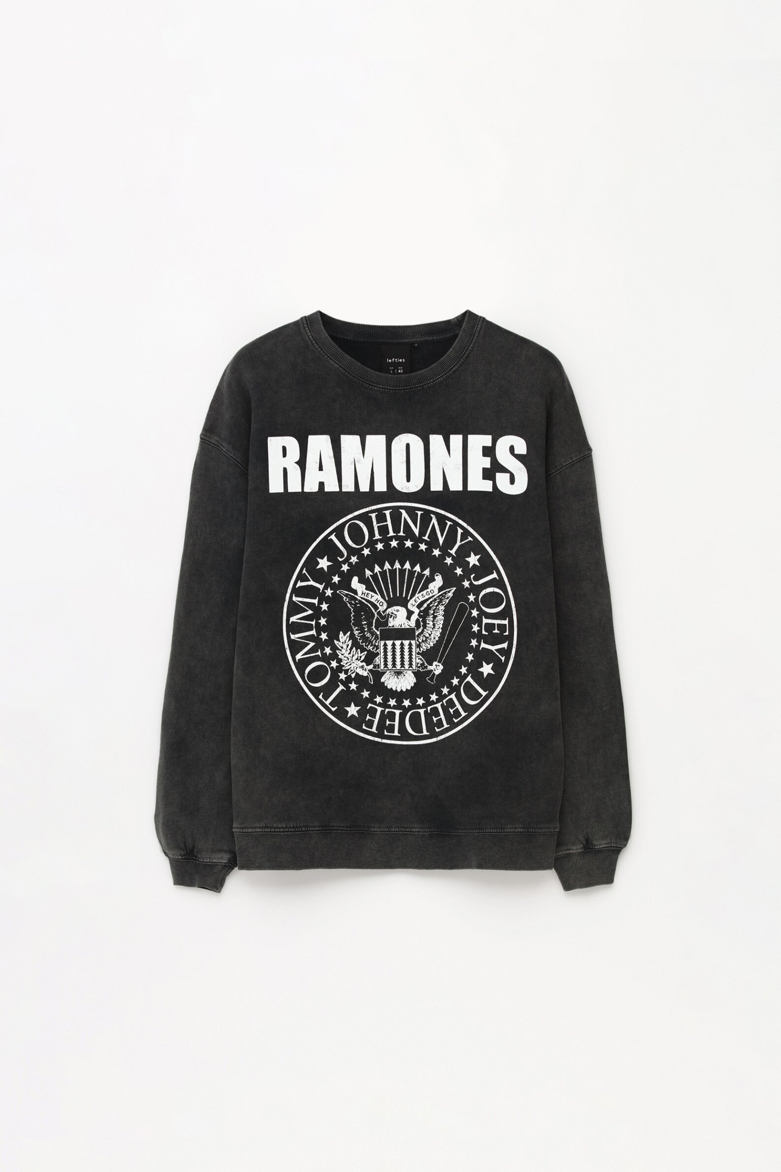 Sudadera ramones blanca new arrivals