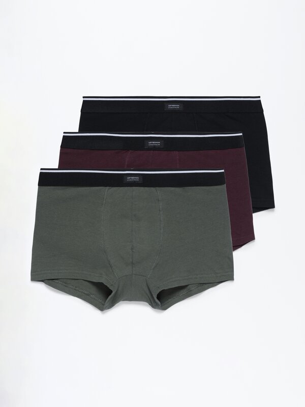 Pack of 3 plain boxers