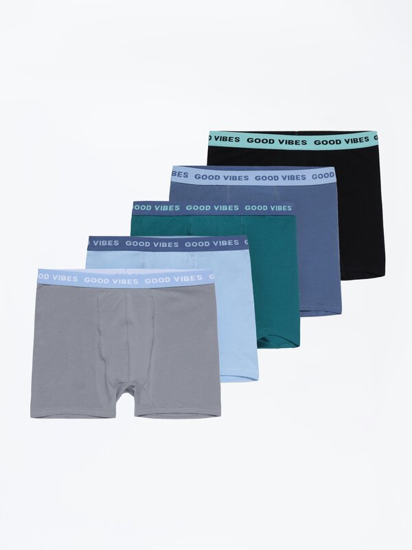 Pack of 5 long boxers