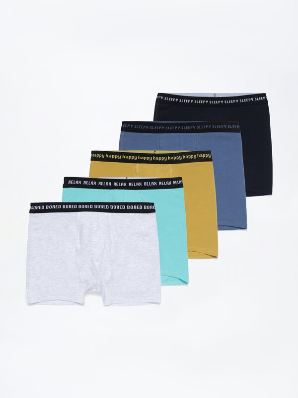 Pack of 5 long boxers
