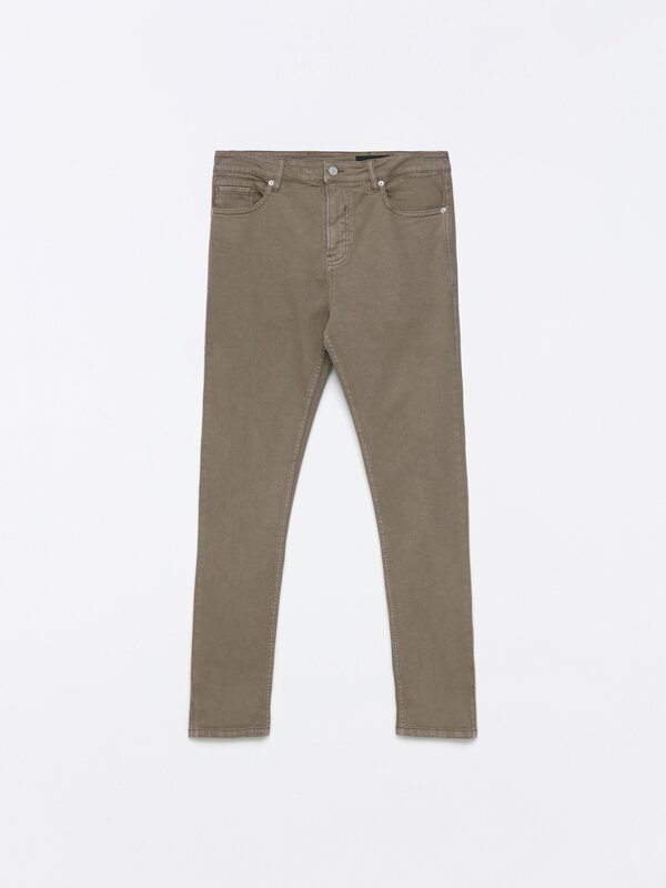 Coloured skinny jeans