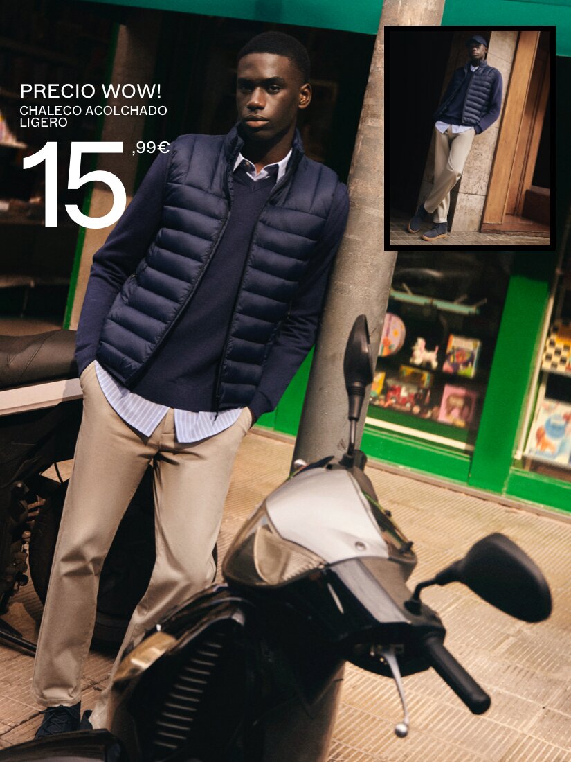 Chaleco store ligero hombre