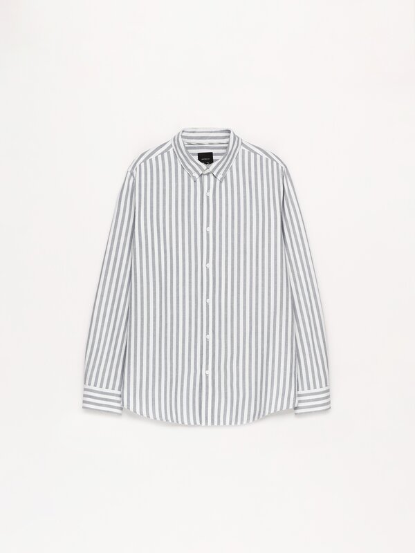 Striped Oxford Shirt Long Sleeve Shirts Shirts Clothing Man