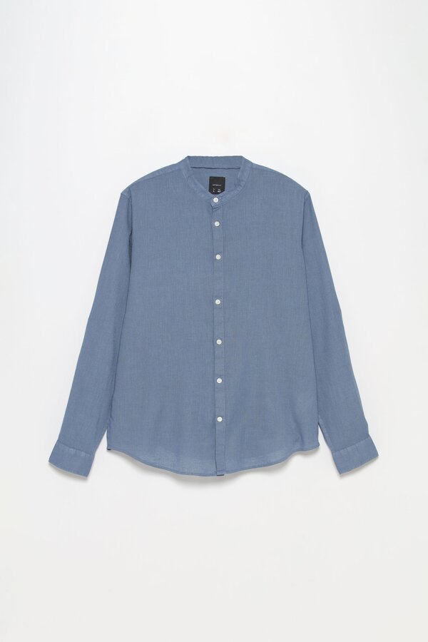 Linencotton blend shirt Shirts CLOTHING Man Lefties UAE