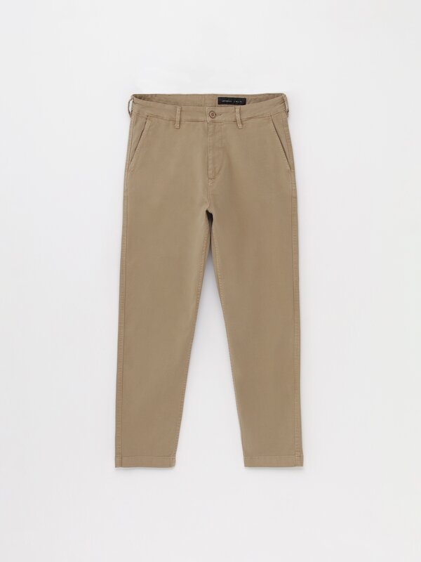 Relaxed fit chino trousers