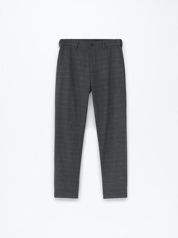 Smart check trousers