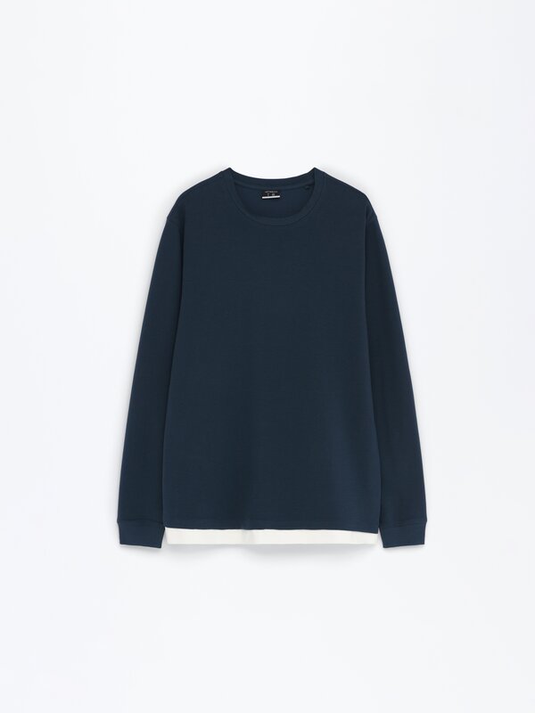 Double-layer long sleeve T-shirt