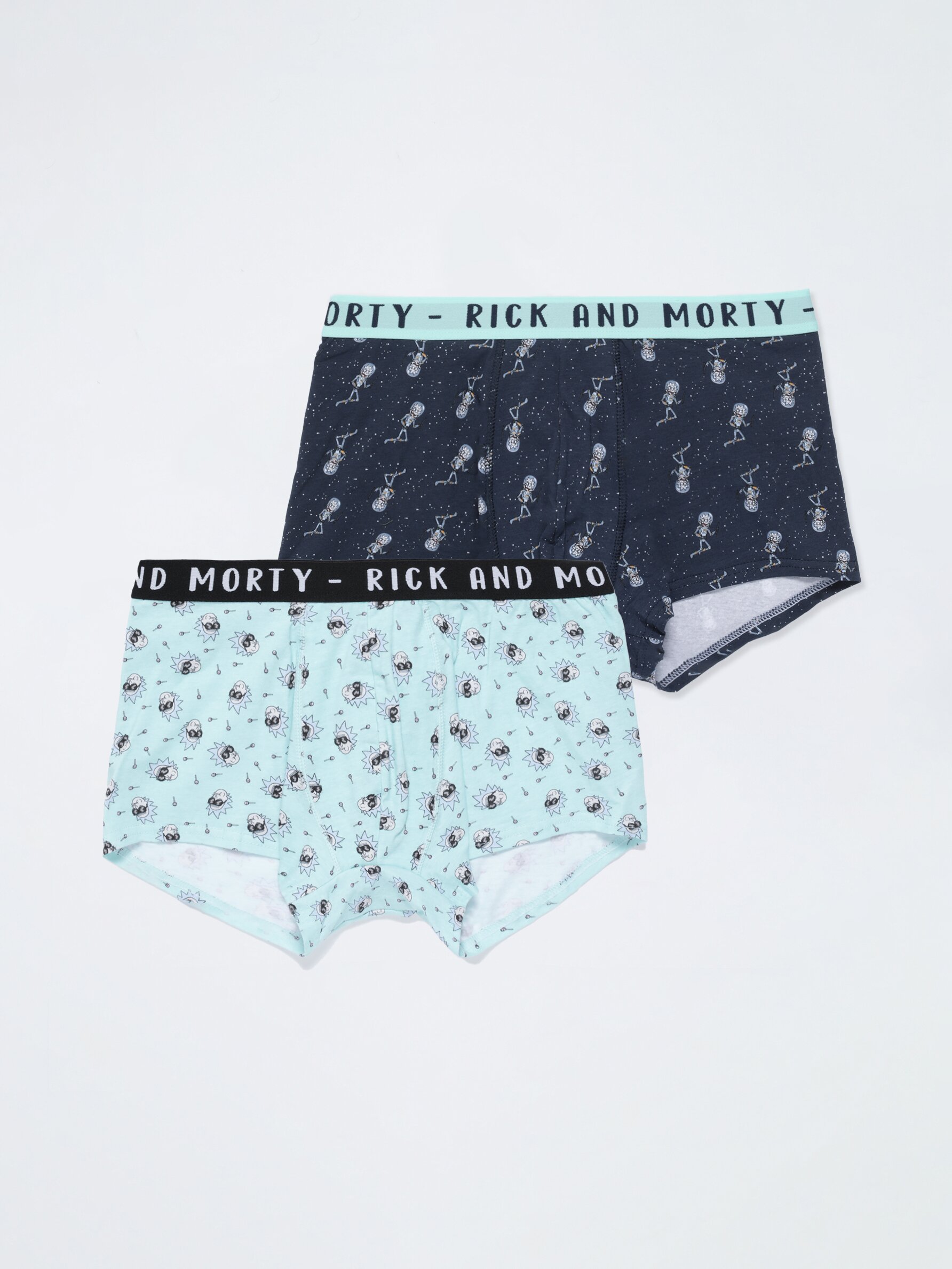 Pack of 2 pairs of Rick Morty Cartoon Network boxers