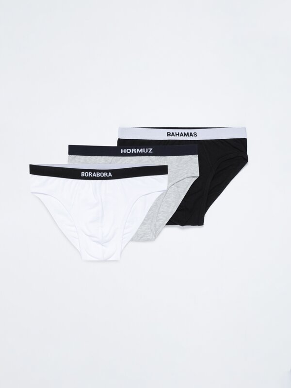 Pack 3 calzoncillos slip básicos Calzoncillos ROPA Hombre