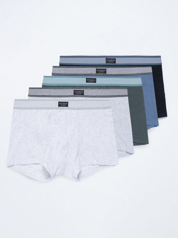 Pack de 5 calzoncillos bóxer lisos