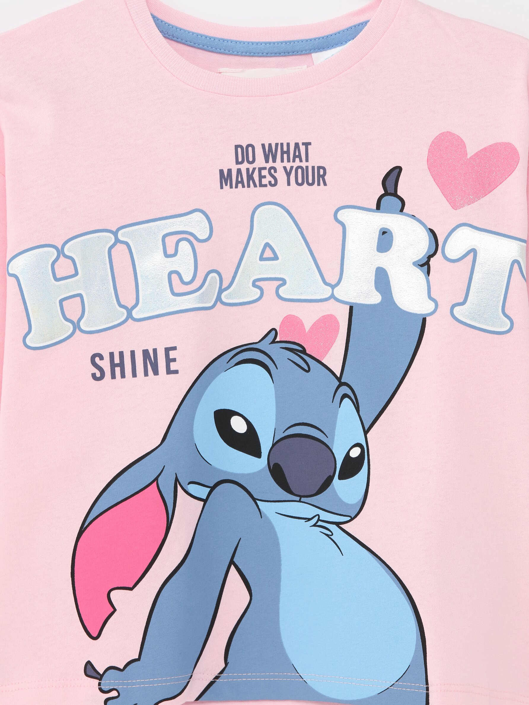 Disney Lilo and Stitch Pink Sweatshirt and Leggings Outfit, Kids
