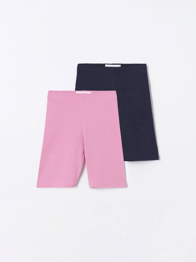 Pack de 2 leggings de corte tipo ciclista