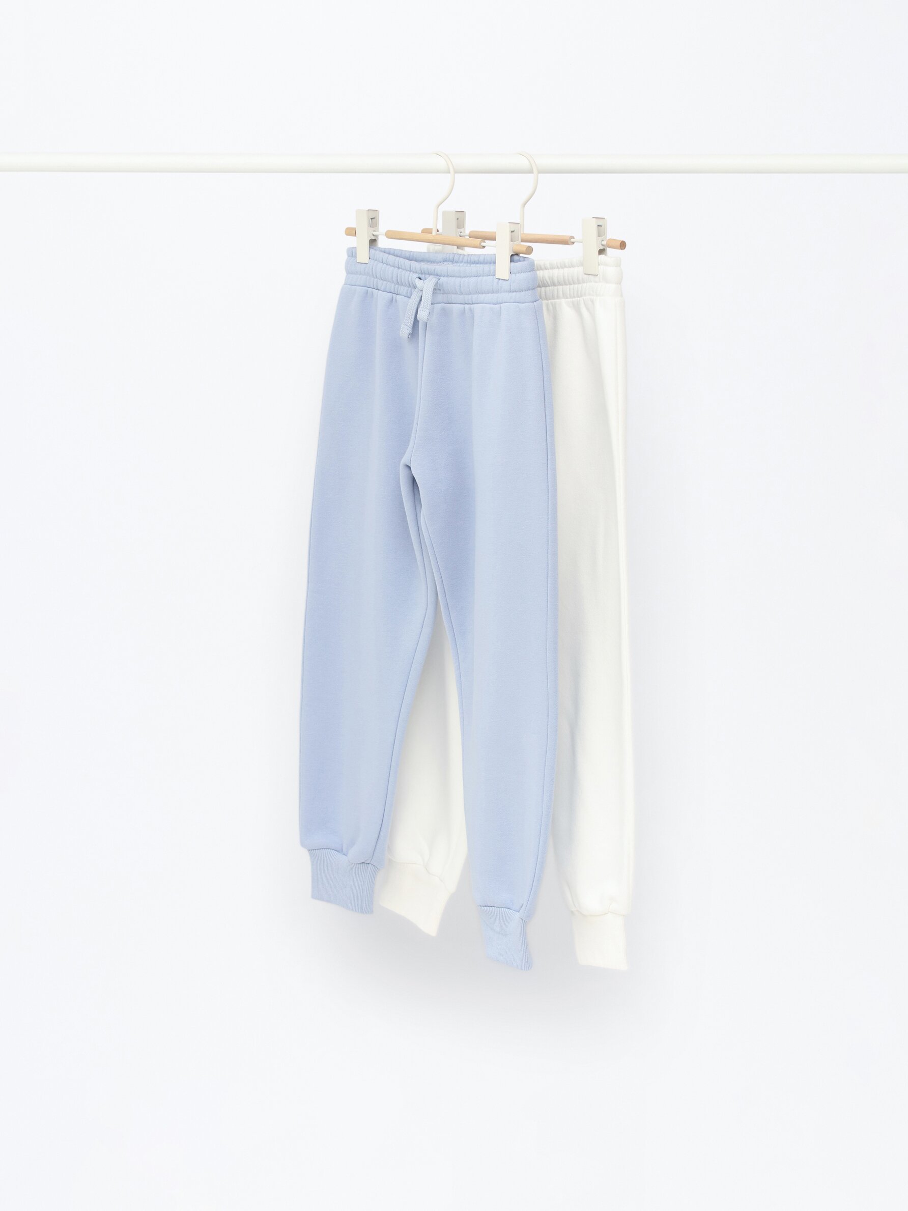 Girls blue sale jogging bottoms