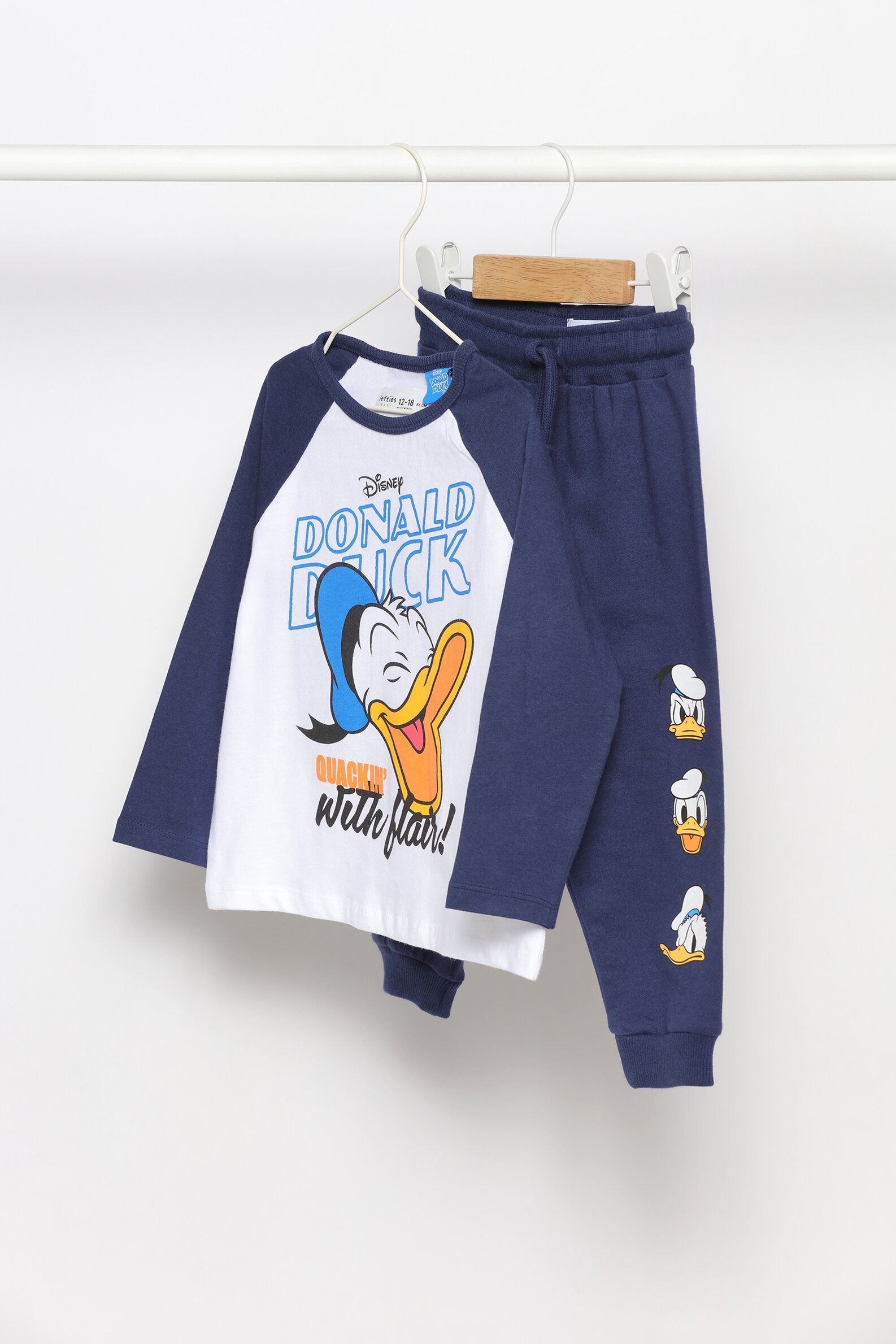 Conjuntos de ropa para niños, moda para niños, pato Donald, camiseta para  bebé, chaleco, abrigo y pa Gao Jinjia LED