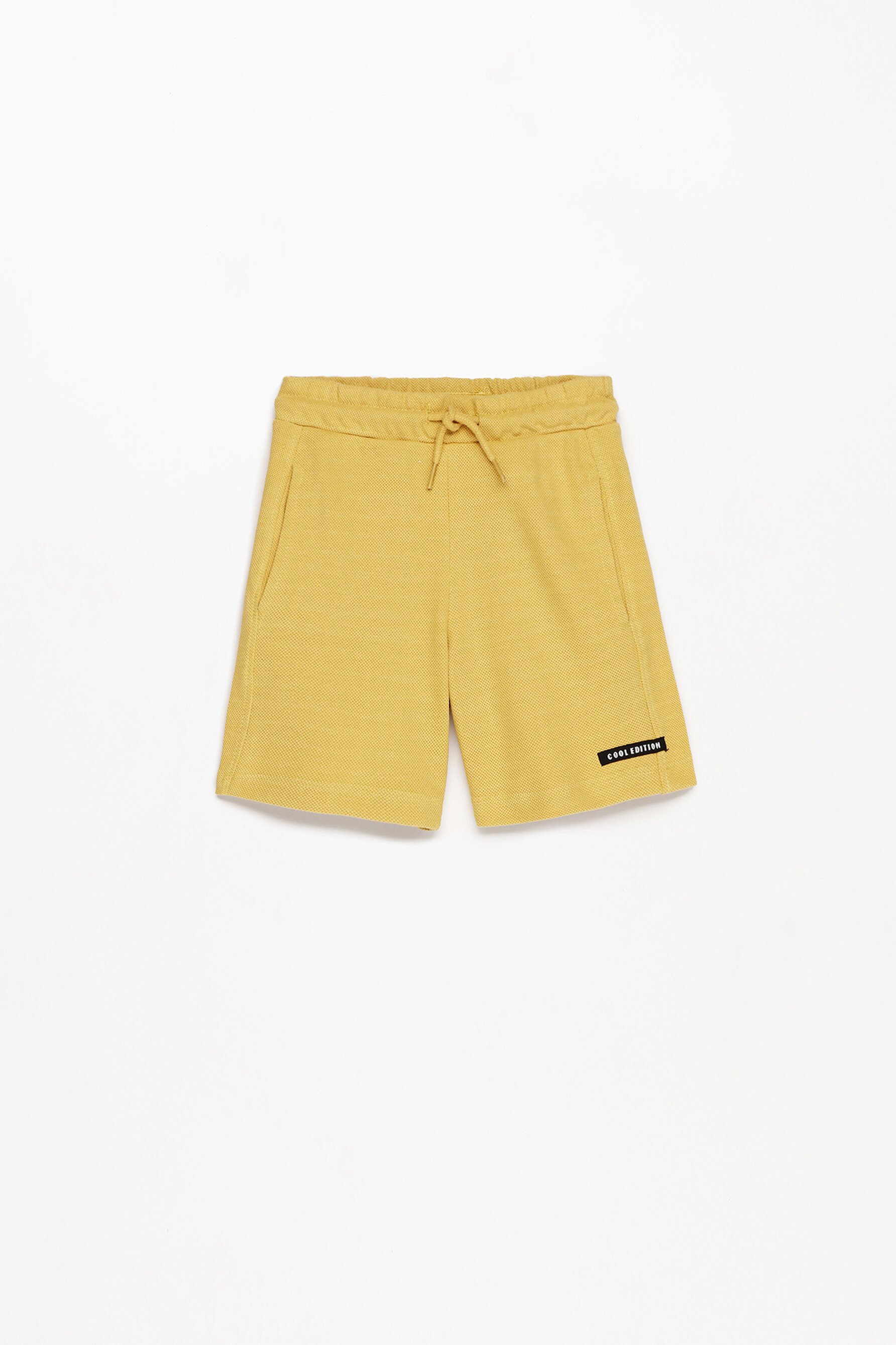 Yellow discount jogger shorts