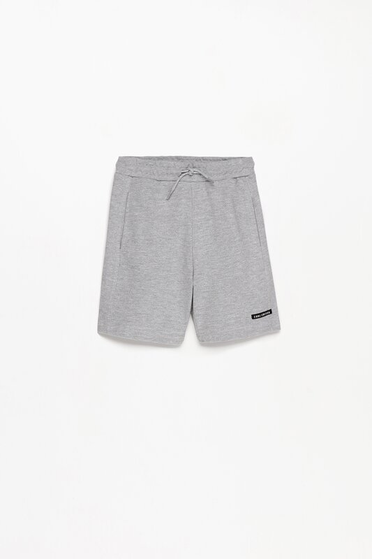 Piqué jogger Bermuda shorts