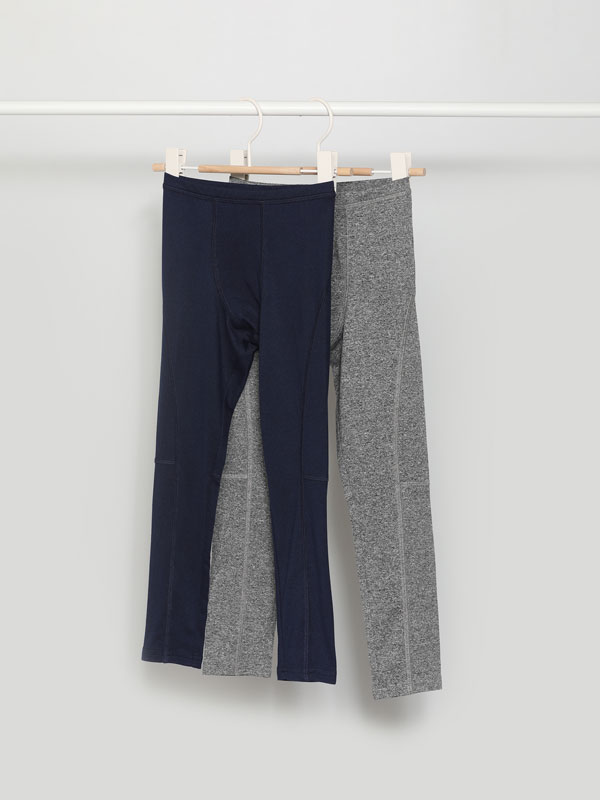Pack de 2 leggings compridas térmicas desportivas