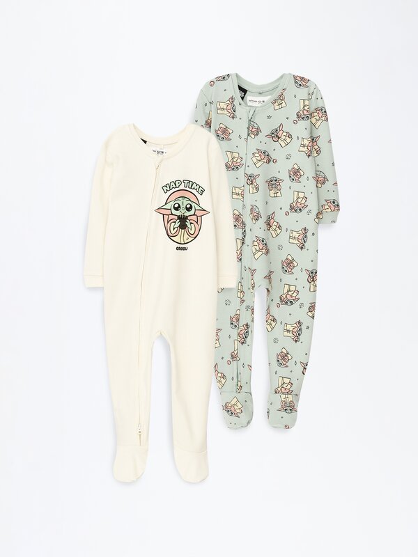 Pack of 2 Star Wars ©Disney sleepsuits with zip Licensed Merch