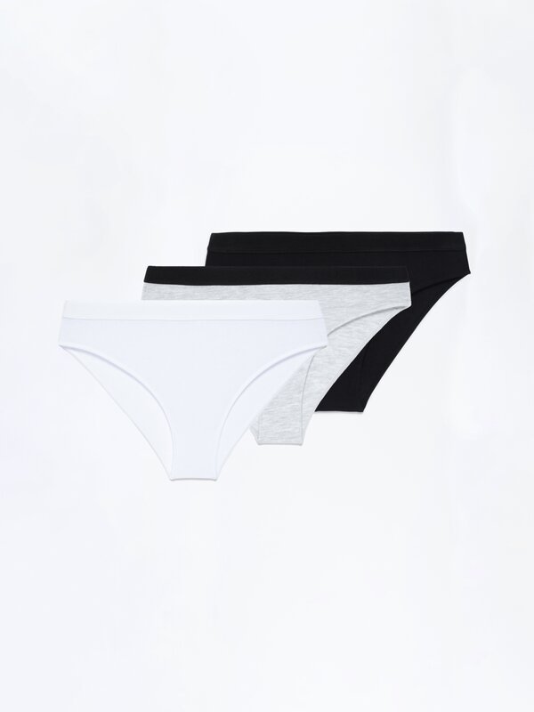 Pack of 3 pairs of basic briefs - Underwear - CLOTHING - Girl