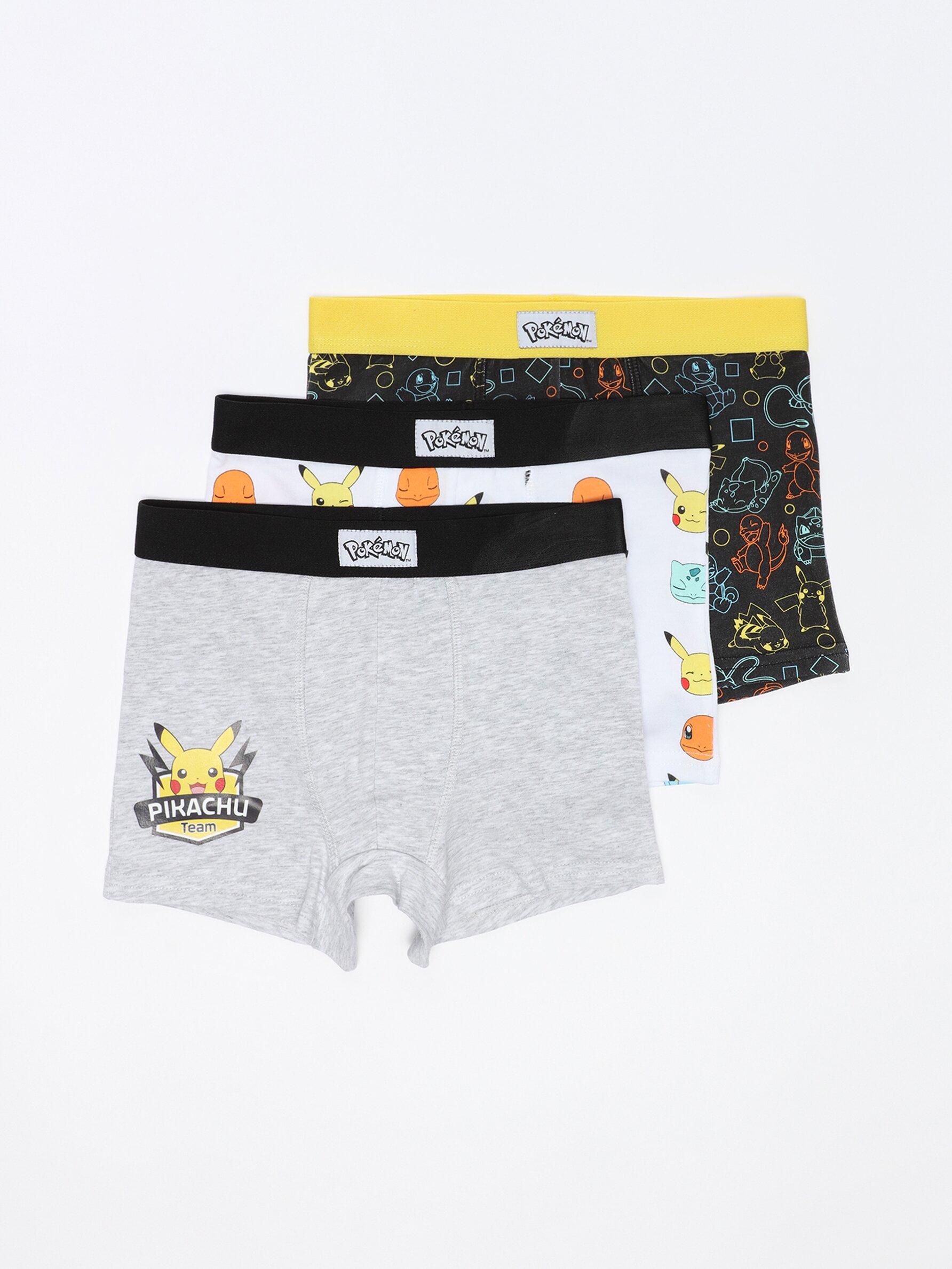 Pack of 3 pairs of Pok mon printed boxers