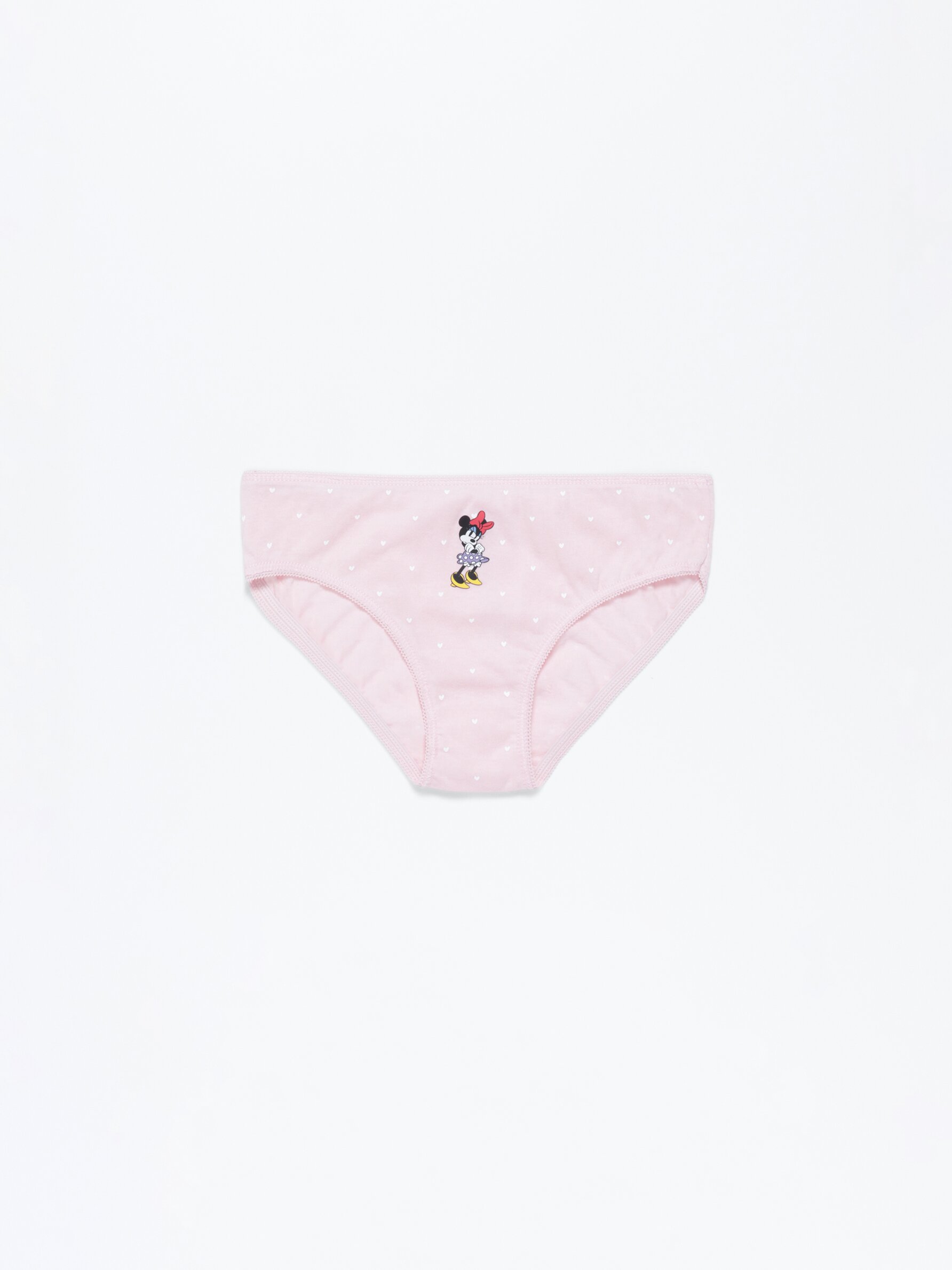 Disney Mickey and Minnie Mouse Print Pink Briefs 5 Pack