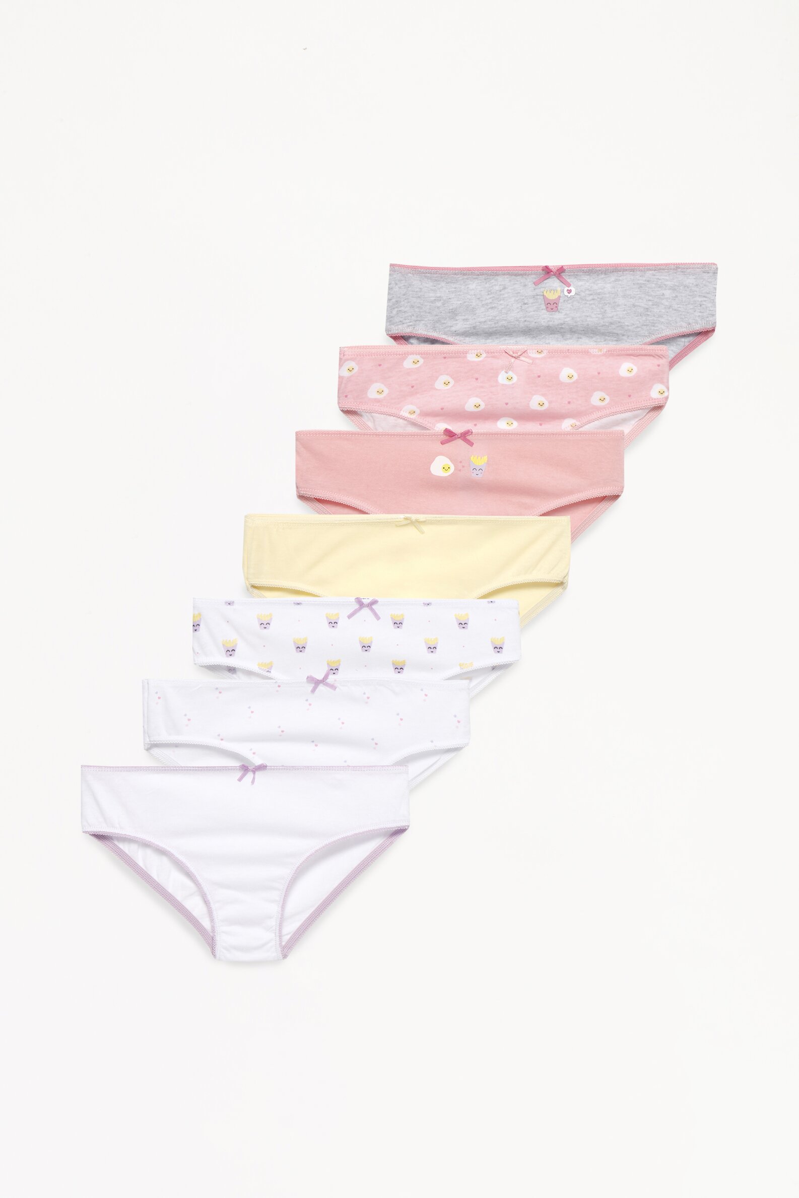 Pack of 7 classic food briefs Underwear CLOTHING Girl Kids