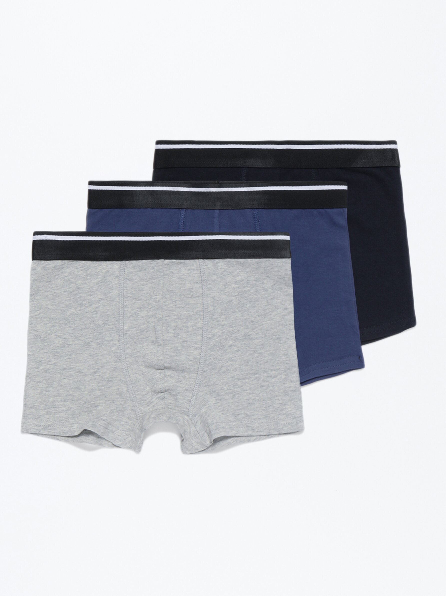 Pack of 3 pairs of basic boxers Underwear CLOTHING Boy