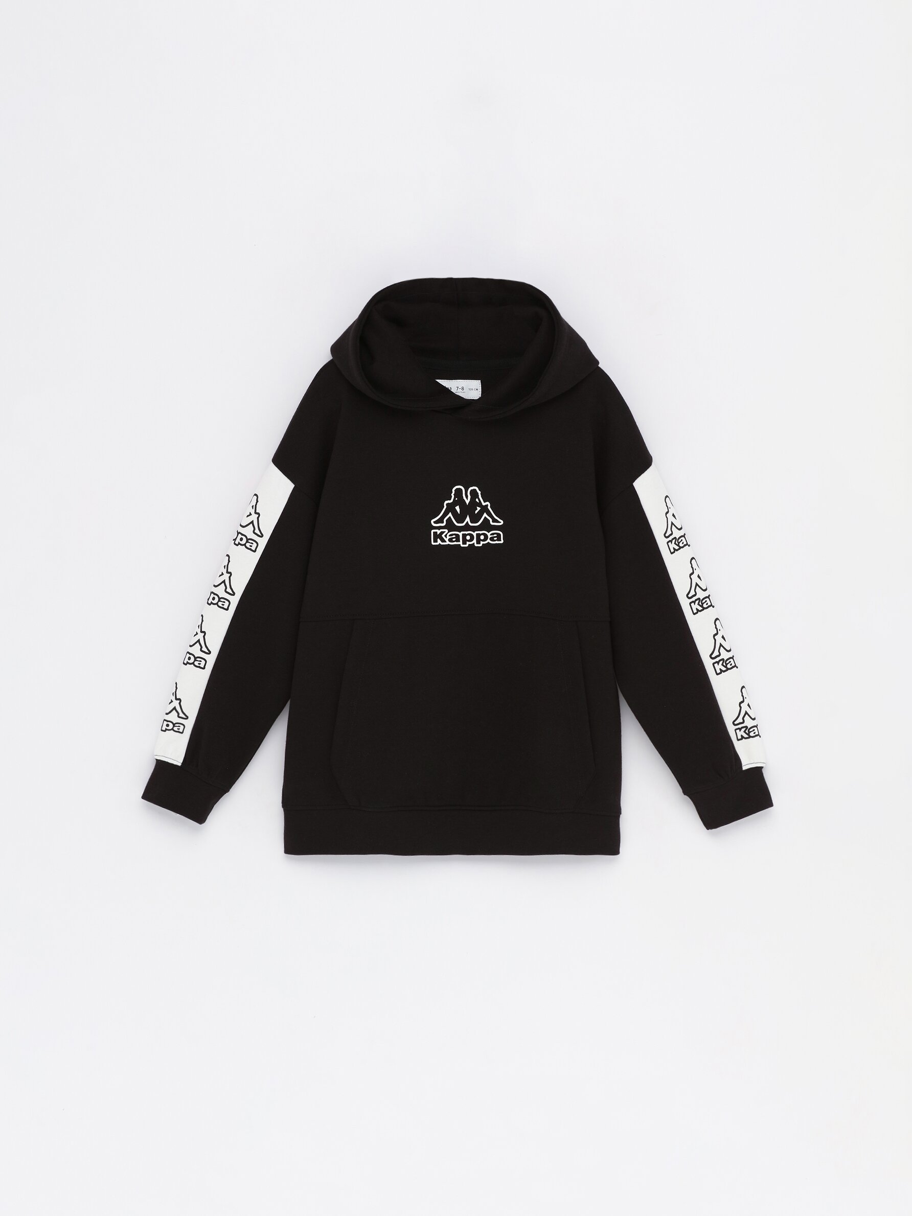 White and black kappa on sale hoodie