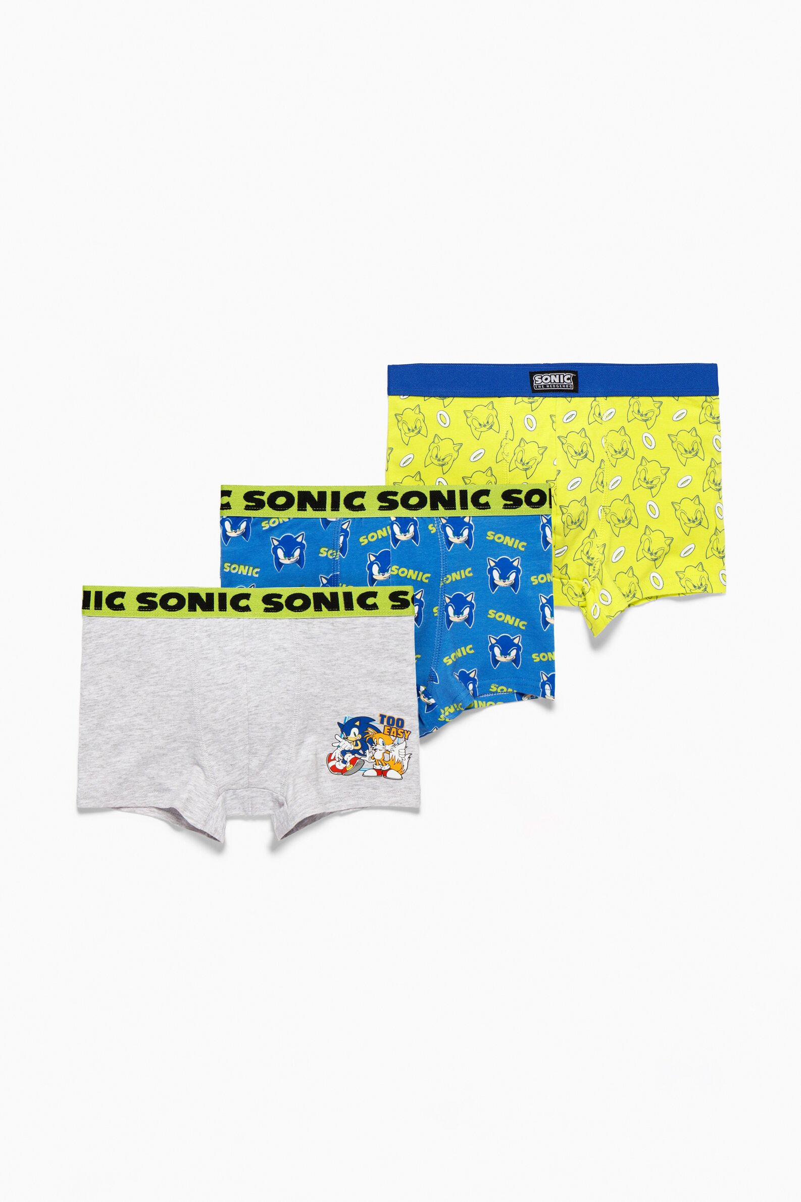 3 pack of Sonic SEGA boxers Underwear CLOTHING Boy Kids