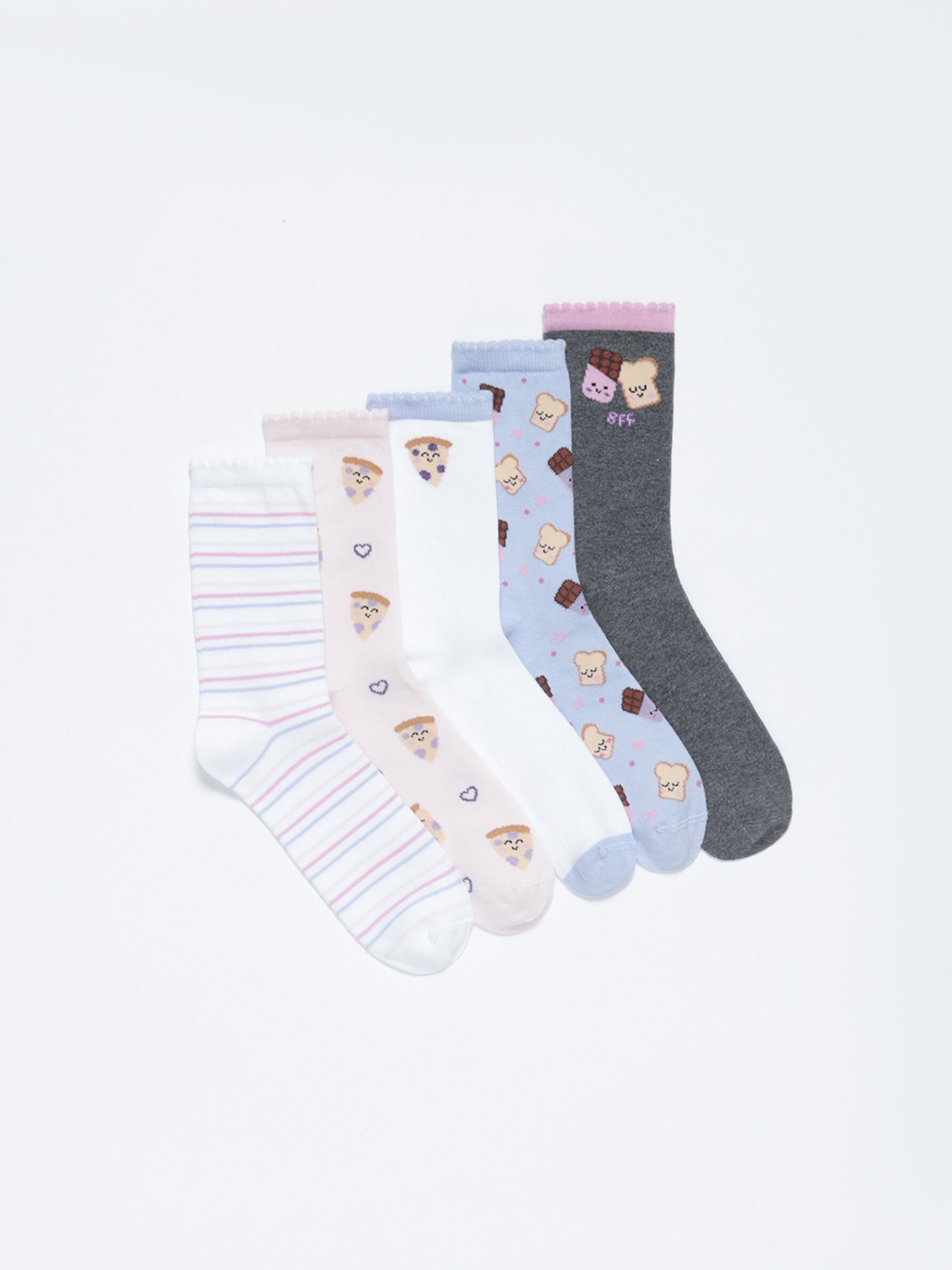 Pack of 5 pairs of food socks - Socks - Underwear - CLOTHING - Girl - Kids  