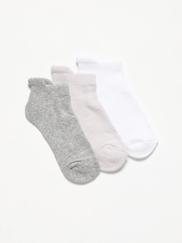 Pack of 3 pairs of short socks