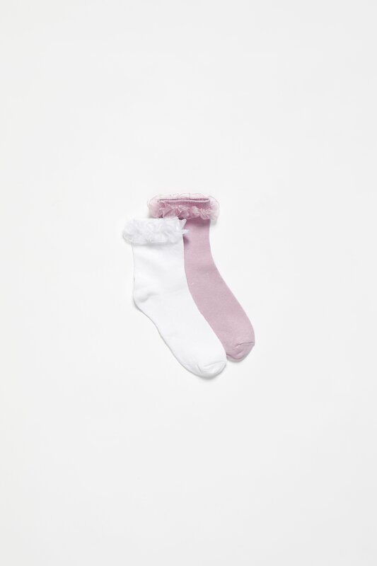 Pack of 2 pairs of tulle socks
