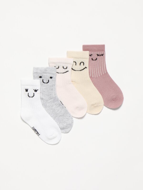 Baby face on hot sale socks