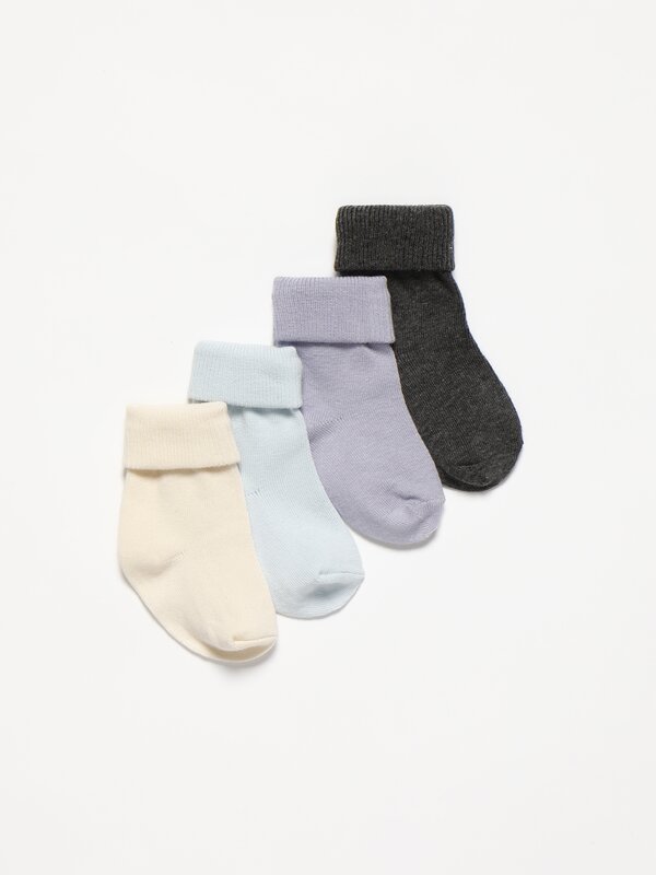 Pack de 4 pares de calcetíns básicos