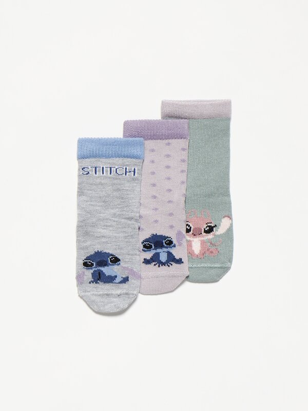 Pack de 3 pares de calcetíns Lilo & Stitch ©Disney