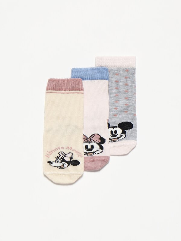 Pack de 3 pares de calcetíns Minnie Mouse ©Disney