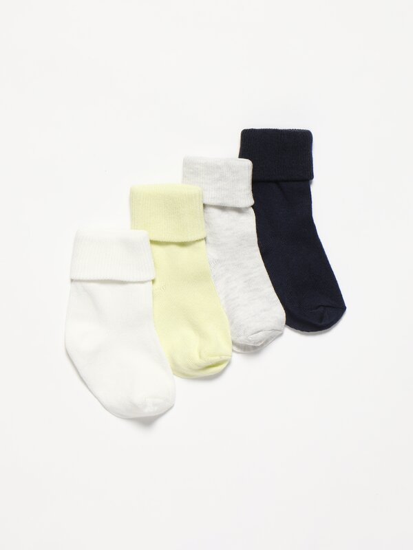 Pack de 4 pares de calcetíns básicos