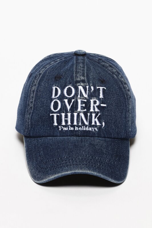 Faded cap with slogan