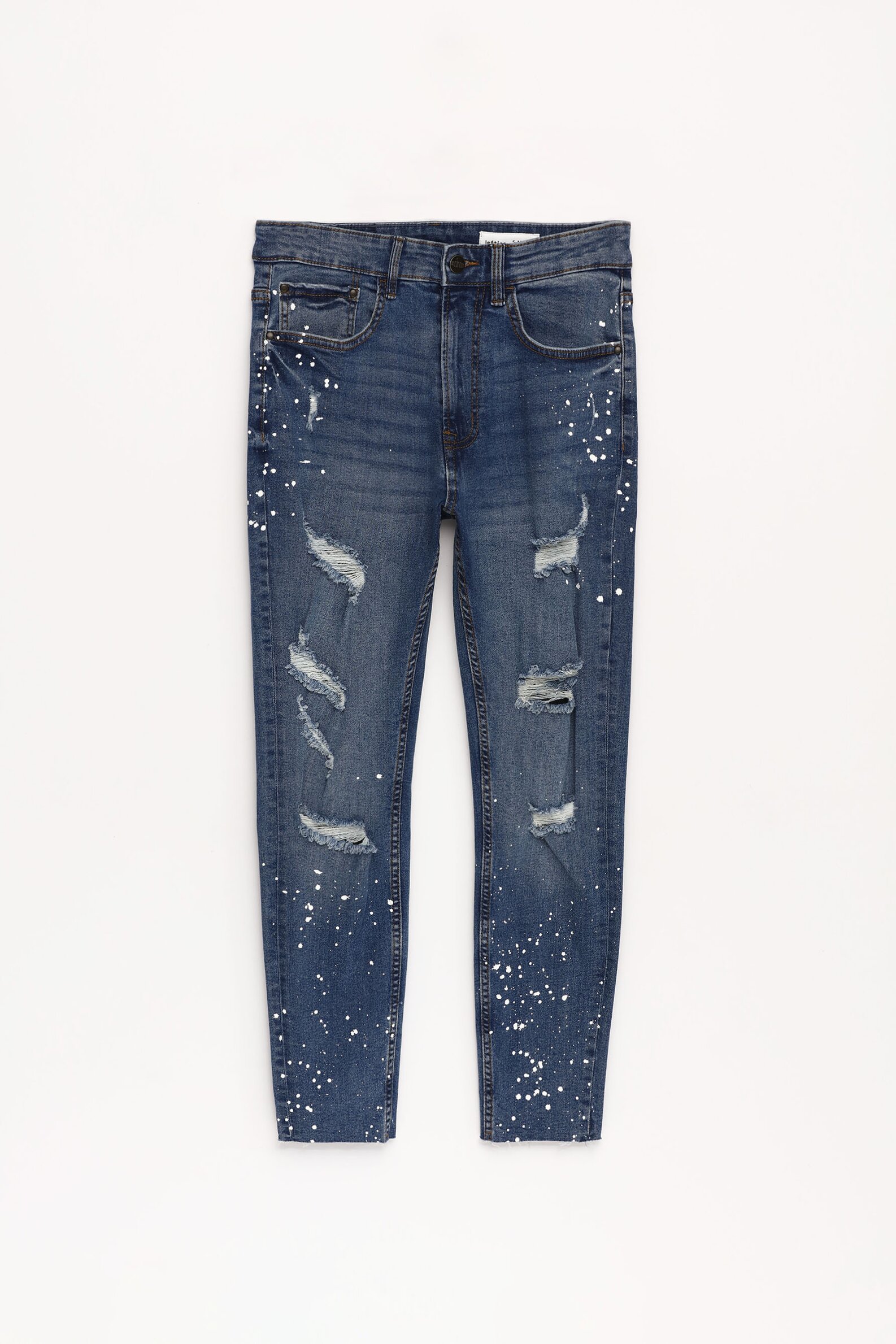 Ripped paint splatter on sale jeans