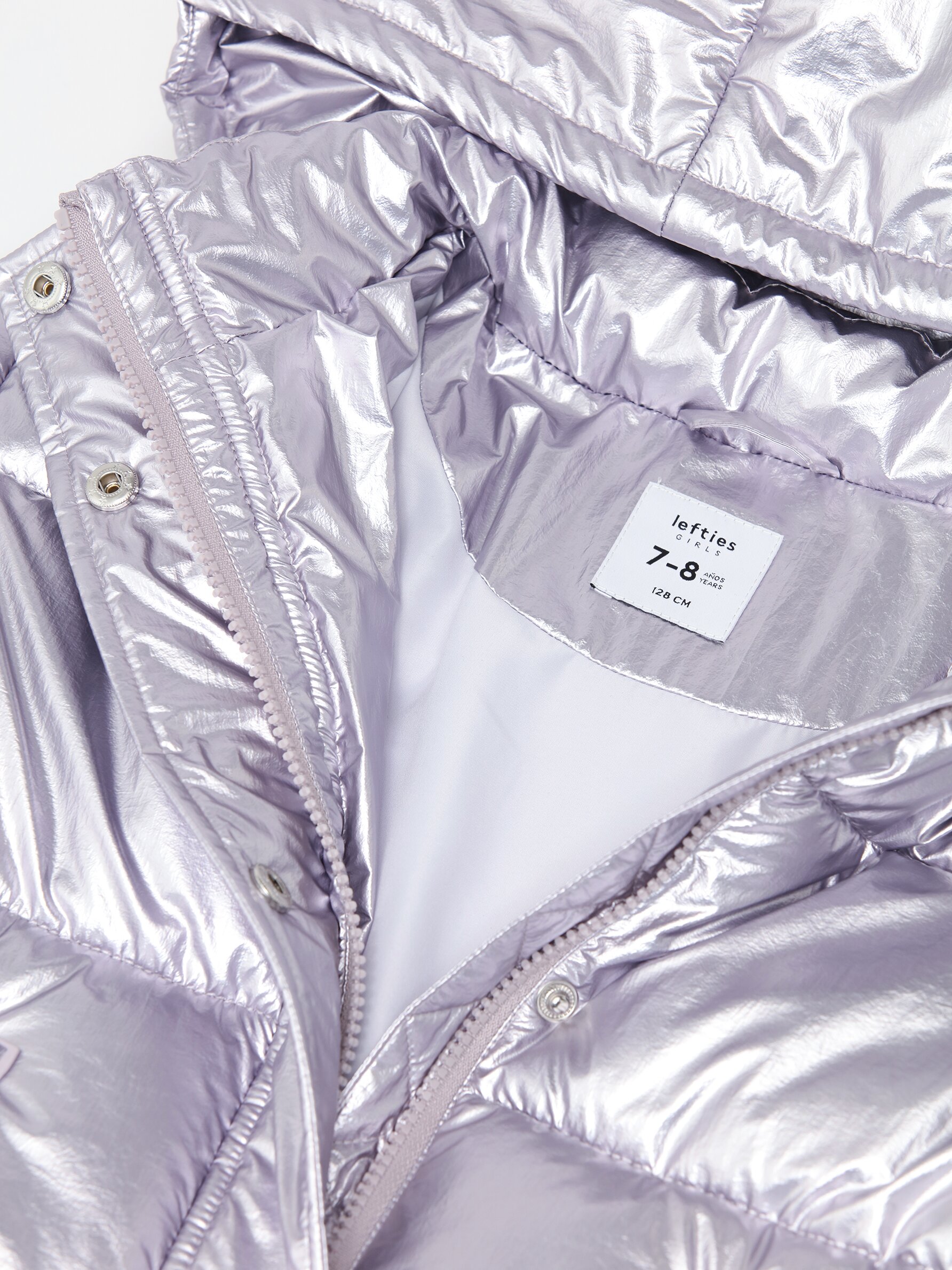 Metallic 2025 bubble jacket