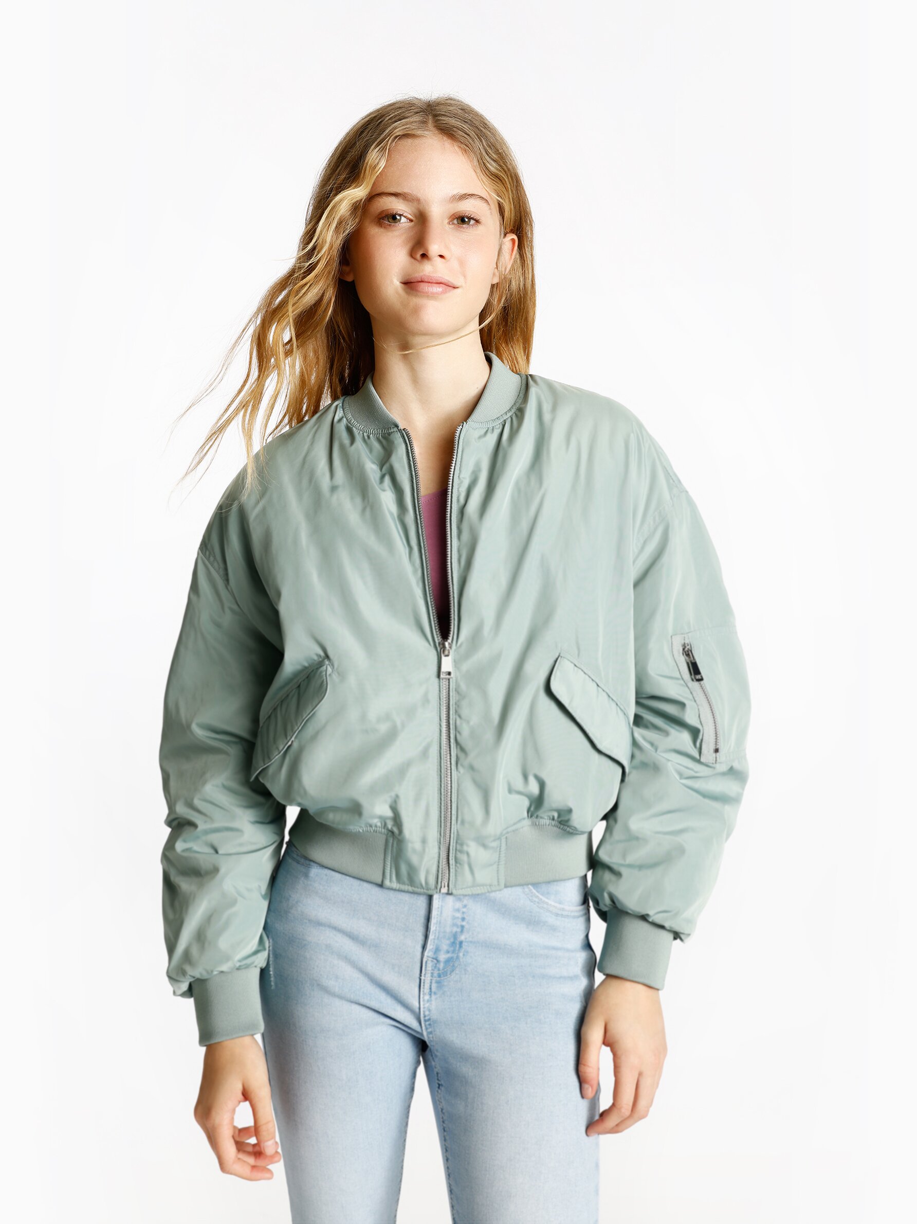 Bomber jacket for top teenage girl