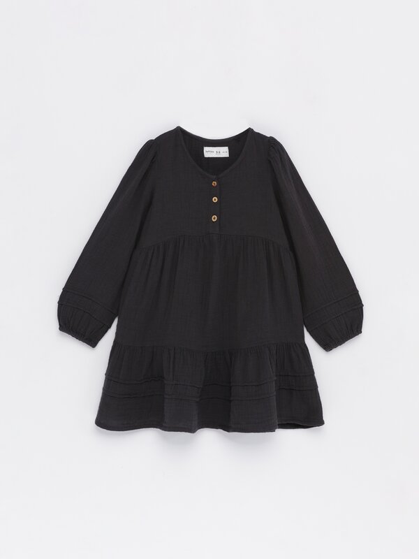 Double chiffon dress Dresses CLOTHING Girl Kids Lefties UAE