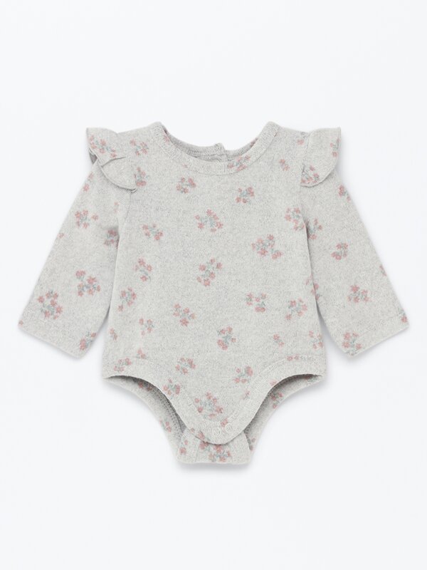 Ruffled knit bodysuit BODYSUITS Newborn Kids Lefties SPAIN