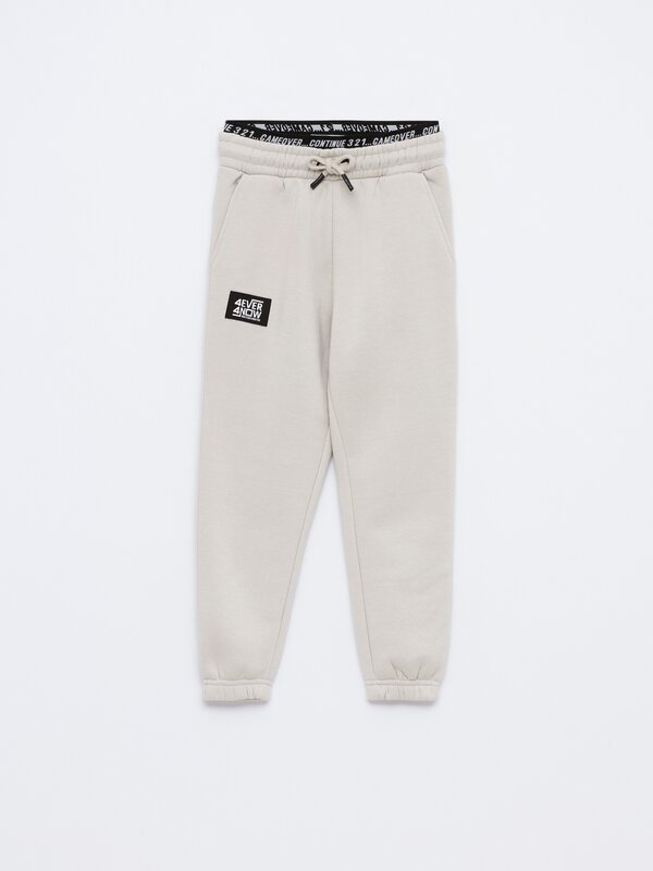Tracksuit bottoms with waistband