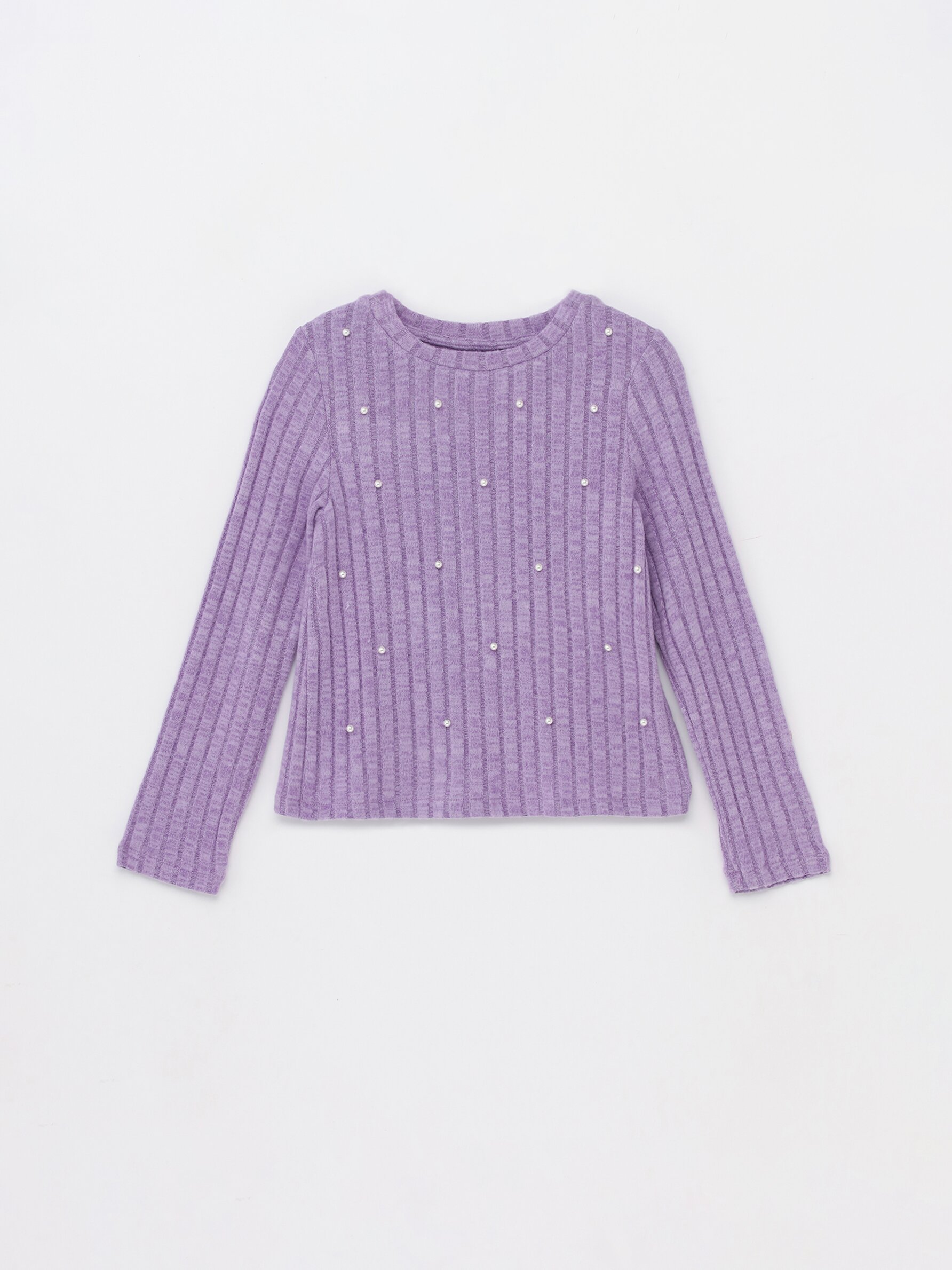 Sweater with pearl clearance beads